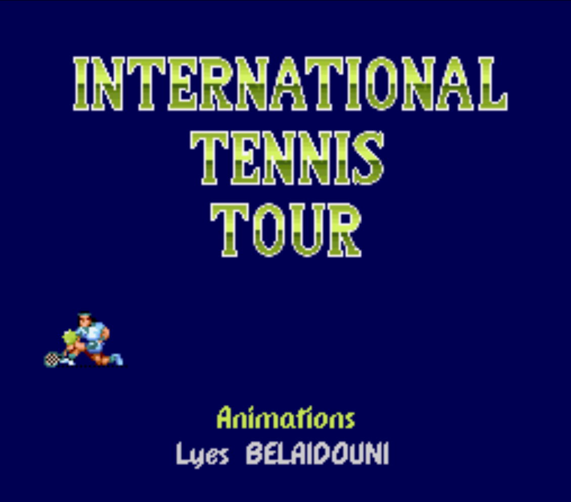 International tennis Tour Title Screen